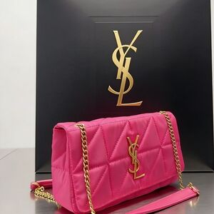 YSL Pink Quilted Gem